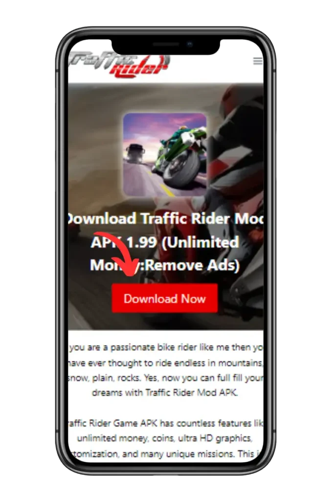 Traffic Rider MOD APK Download Step 1 (1)